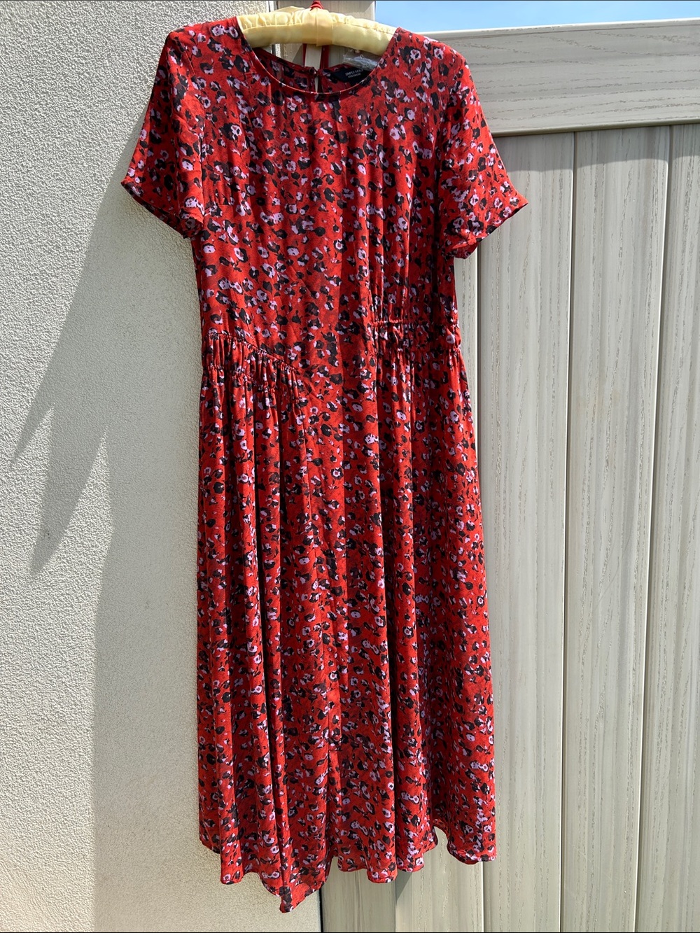 Simply Vera Vera Wang Red Floral Maxi Dress SML